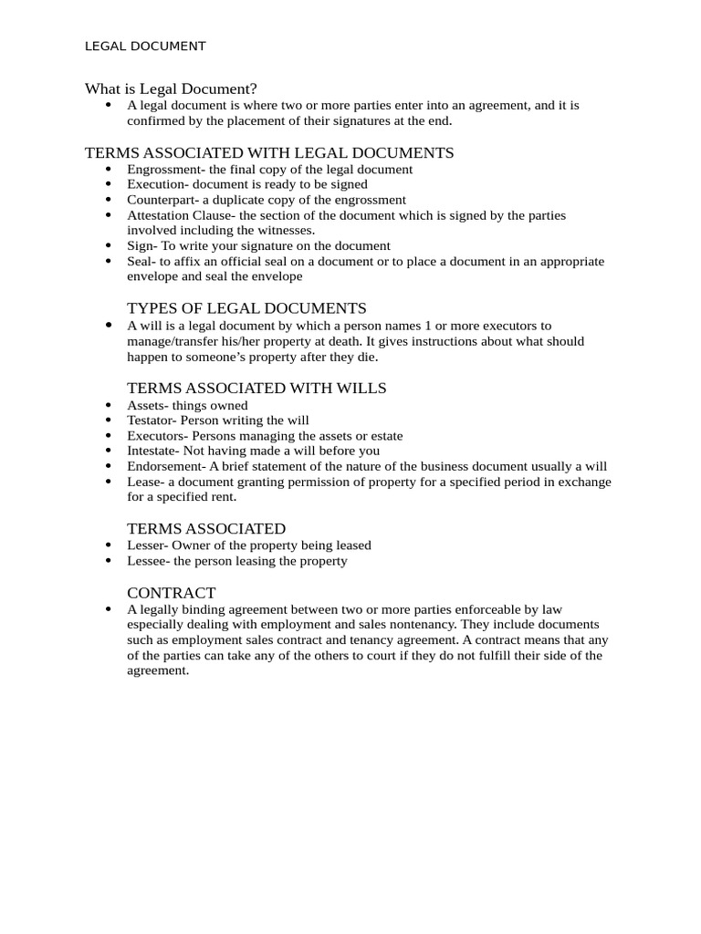 Legal Document | PDF