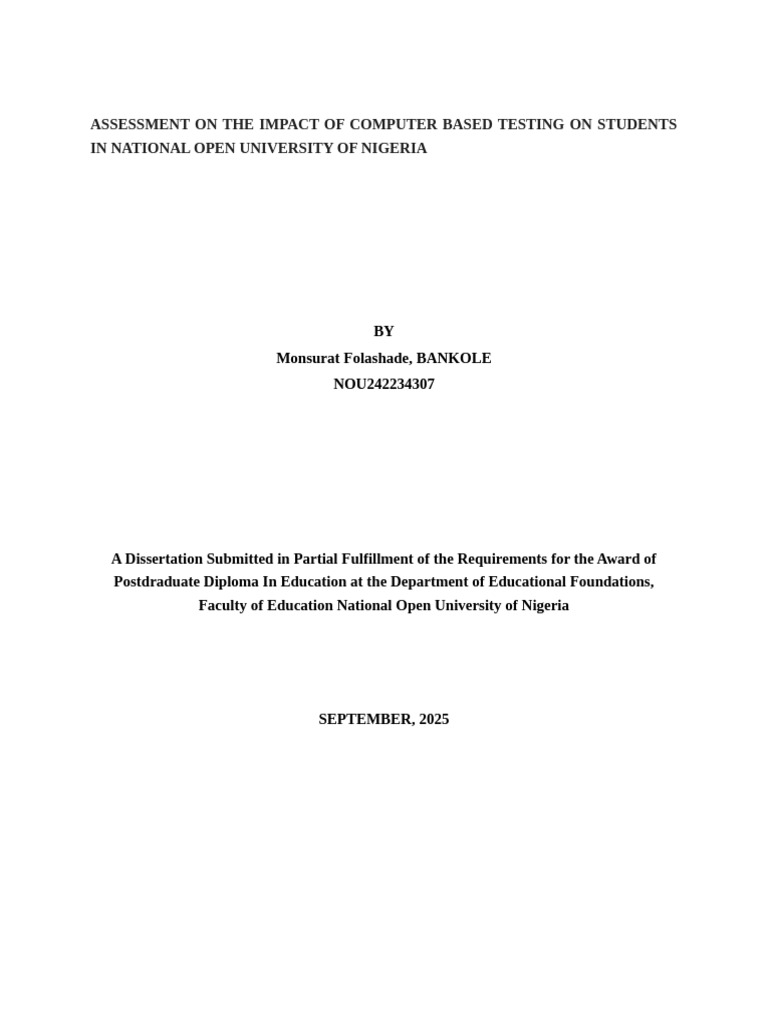 Impact of Computer-Based Testing on Students | PDF | Constructivism ...