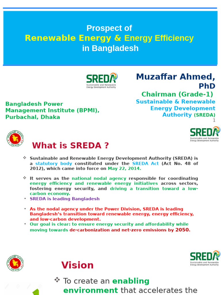 Renewable Energy and Efficiency in Bangladesh | PDF | Sustainable ...