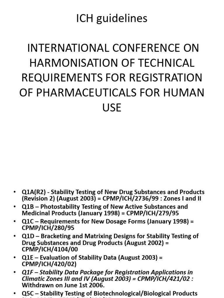 ICH Q1 R2 Guidelines | PDF | Pharmaceutical Formulation | Shelf Life