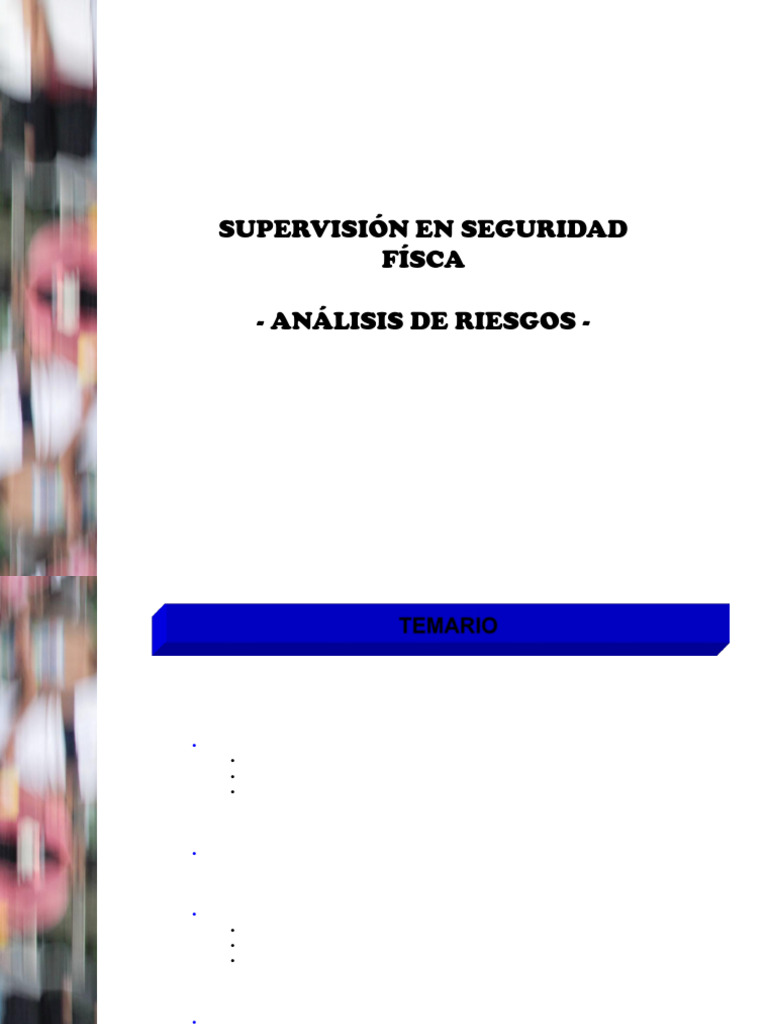 Análisis de Riesgos en Seguridad Física | PDF | Valores | Riesgo