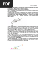 Coefficient of Friction Practice Problems | PDF | Friction | Force