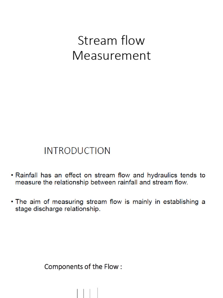 Stream Flow Measurement (1) | PDF