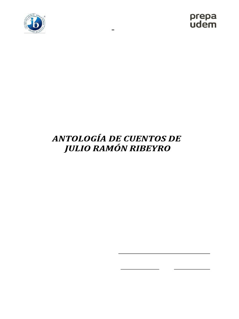 OT+25+Antolog%C3%ADa+de+Cuentos+de+Julio+Ram%C3%B3n+Ribeyro | PDF | Mar