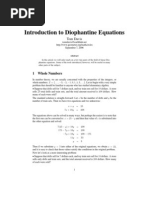 Intro To Diophantine Equations