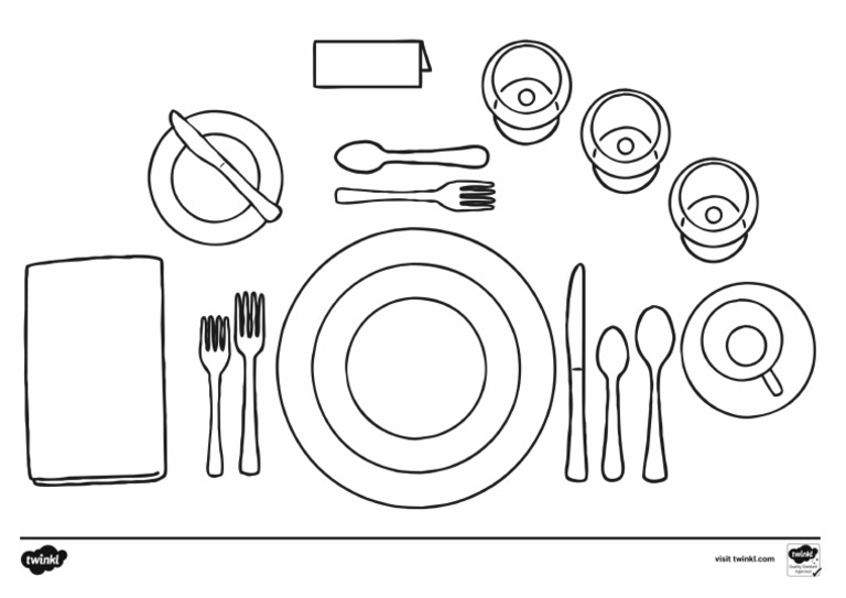 T TP 2668714 Place Setting Colouring Sheet Ver 1 | PDF
