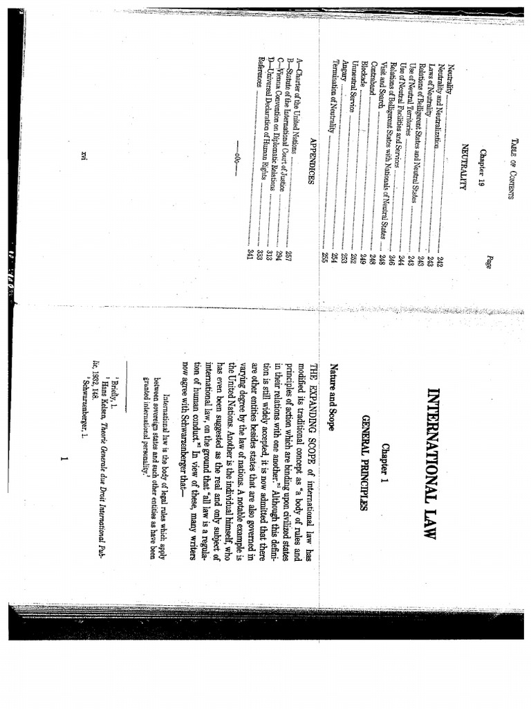 Chapter 1 International Law | PDF