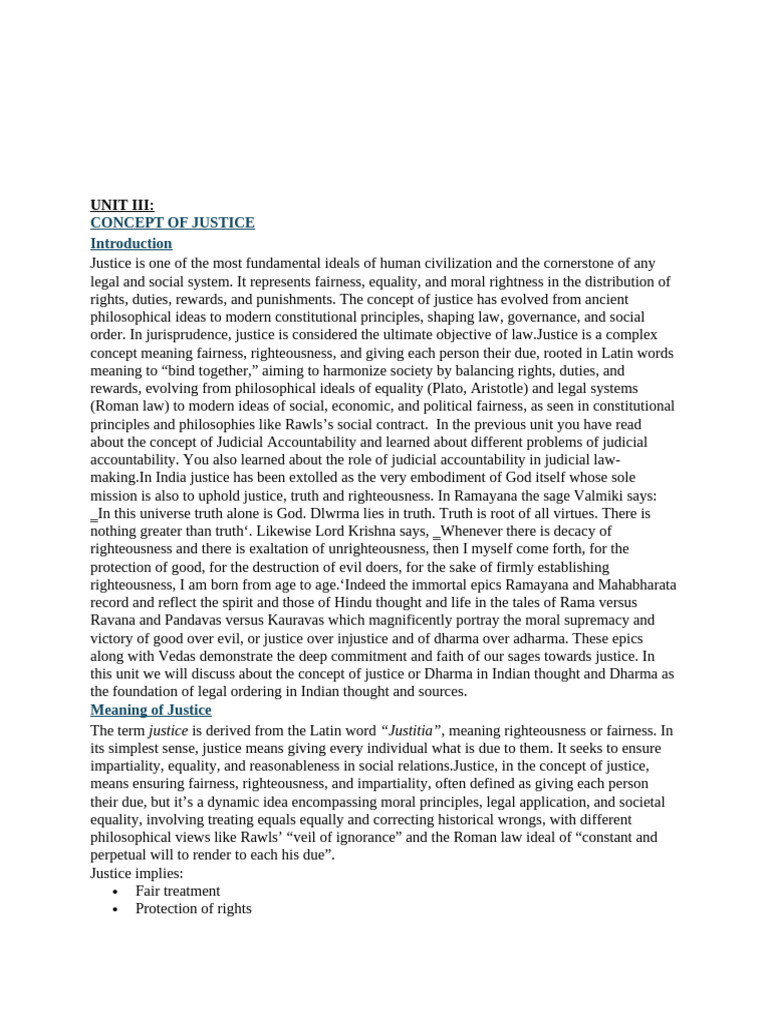 Understanding the Concept of Justice | PDF | Justice | Crime & Violence
