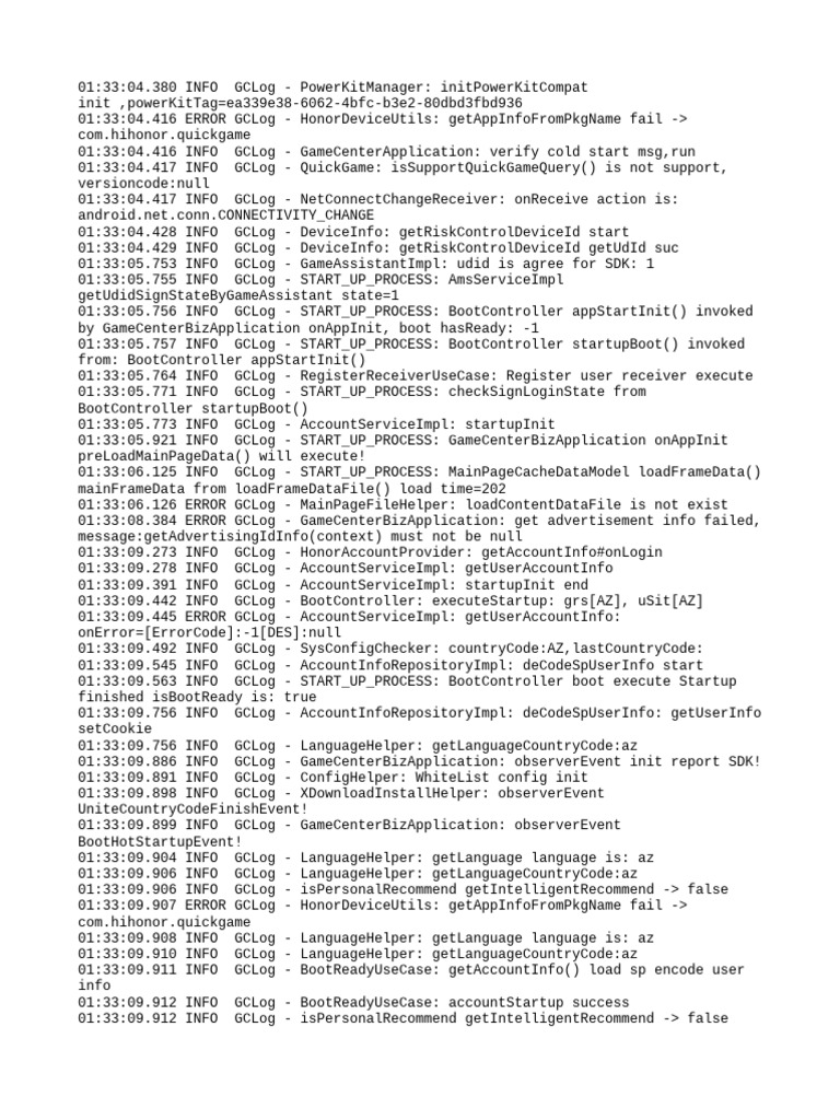 Honor Device Log Analysis Report | PDF | Software | Internet Protocols