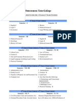 Government Law College: L S 3 Y & 5 Y C