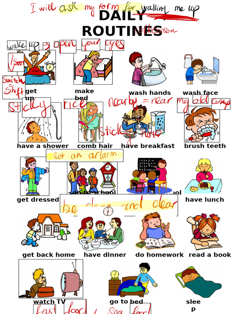 Daily Routines and Activities Guide | PDF