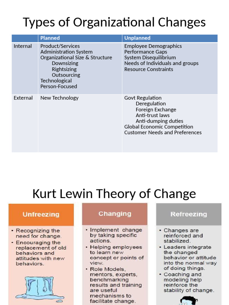 Types of Organizational Change Explained | PDF