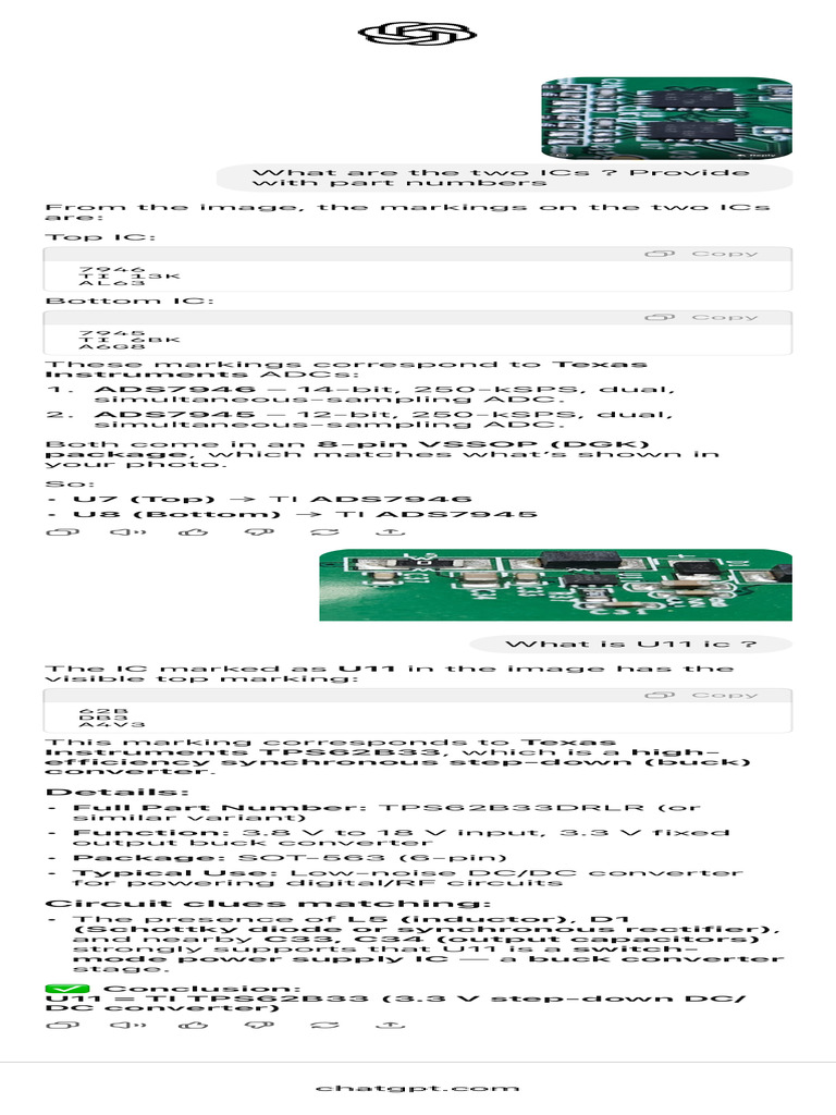 IC Part Numbers Identification | PDF