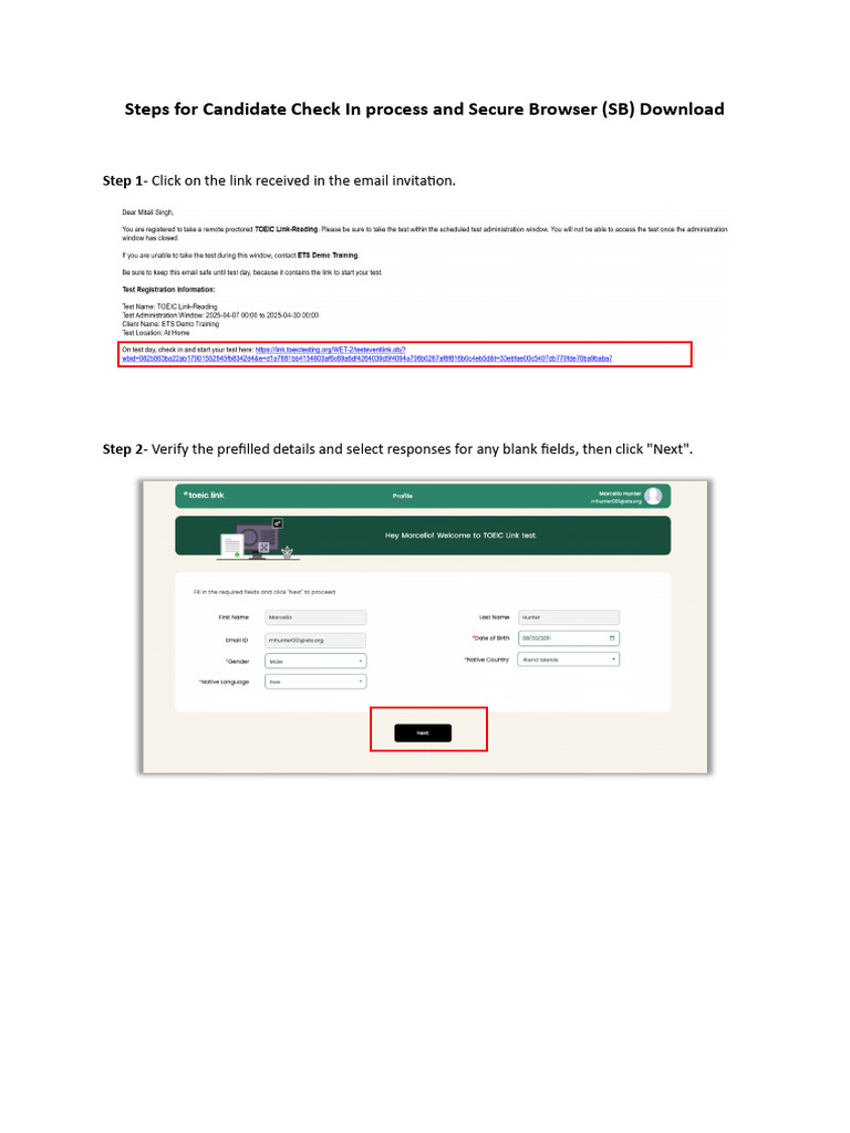 Candidate Check-In & Secure Browser Guide | PDF