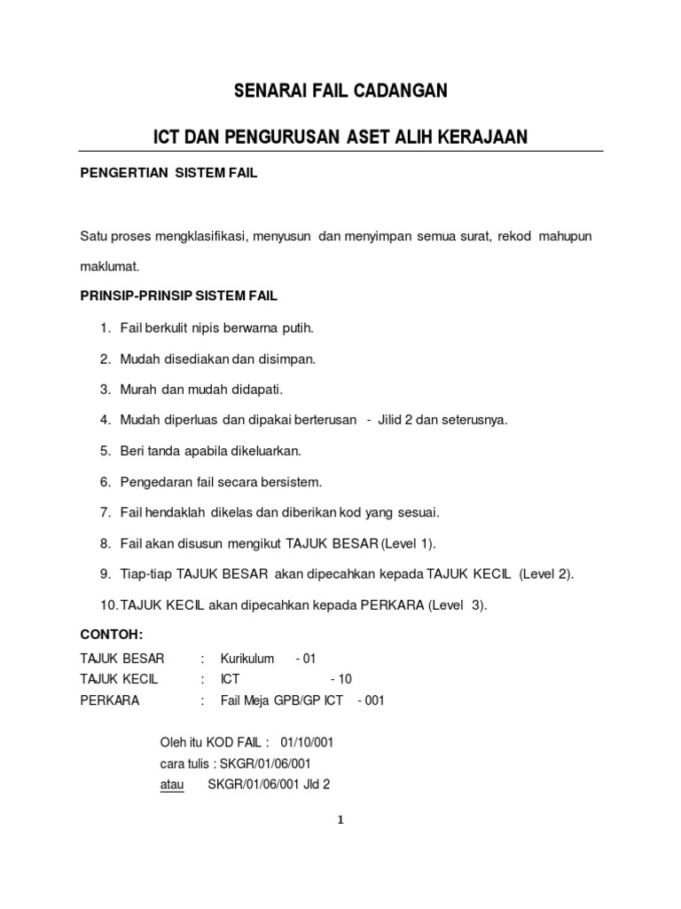 Sistem Fail dan Pengurusan Aset ICT | PDF | Sains & Matematika | Komputer