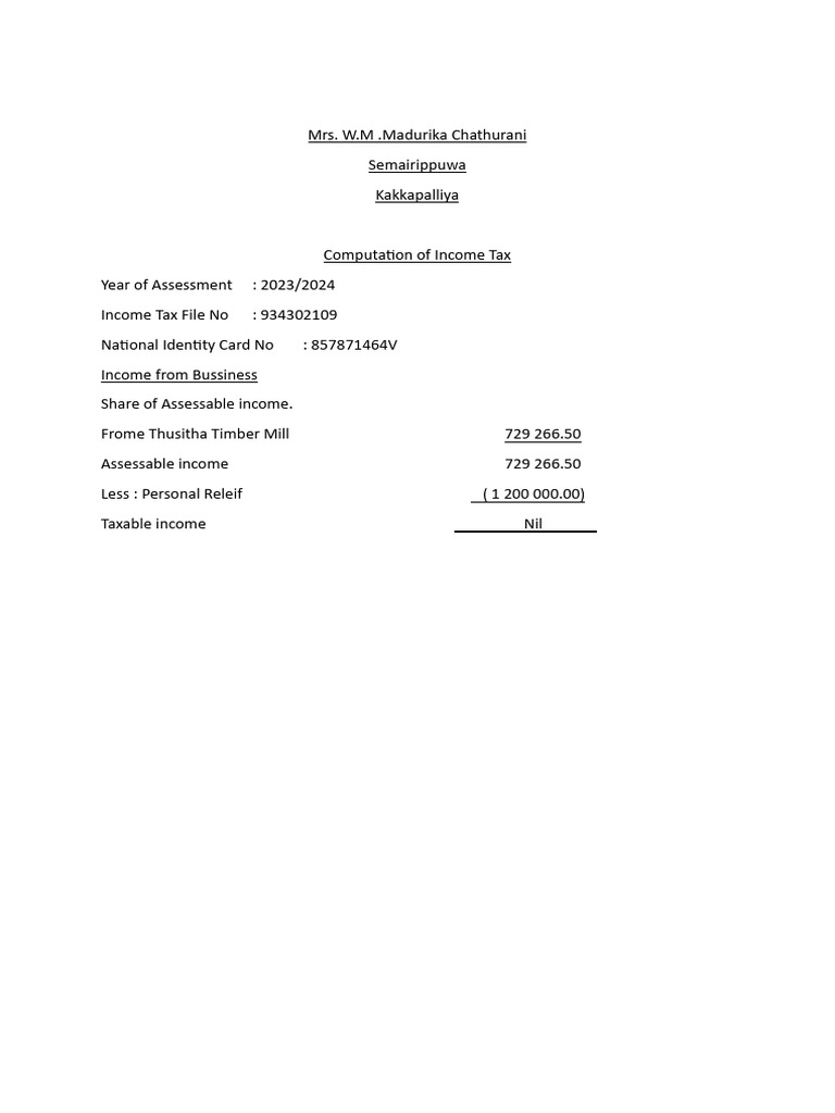 Computation of Income Tax 2 (2) | PDF