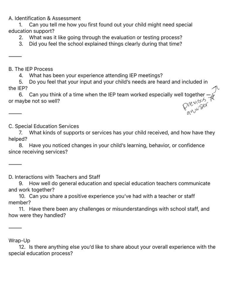 Navigating Special Education Experiences | PDF