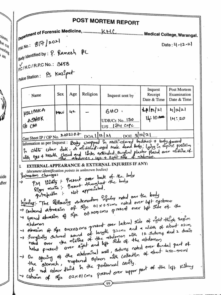 Postmortem Reports | PDF