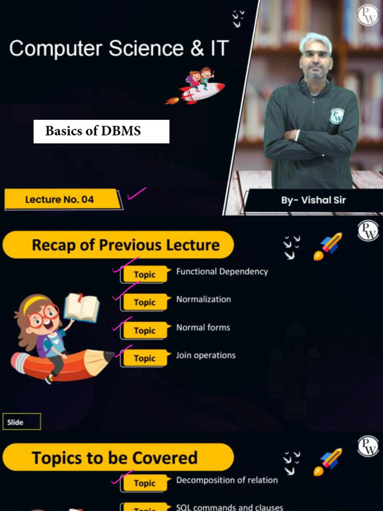 Basics of DBMS 04 Class Notes | PDF