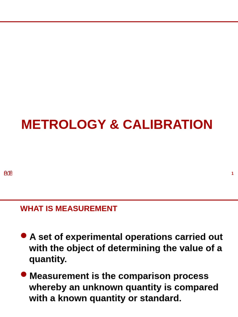 Metrology and Calibration Essentials | PDF | Calibration | Metrology