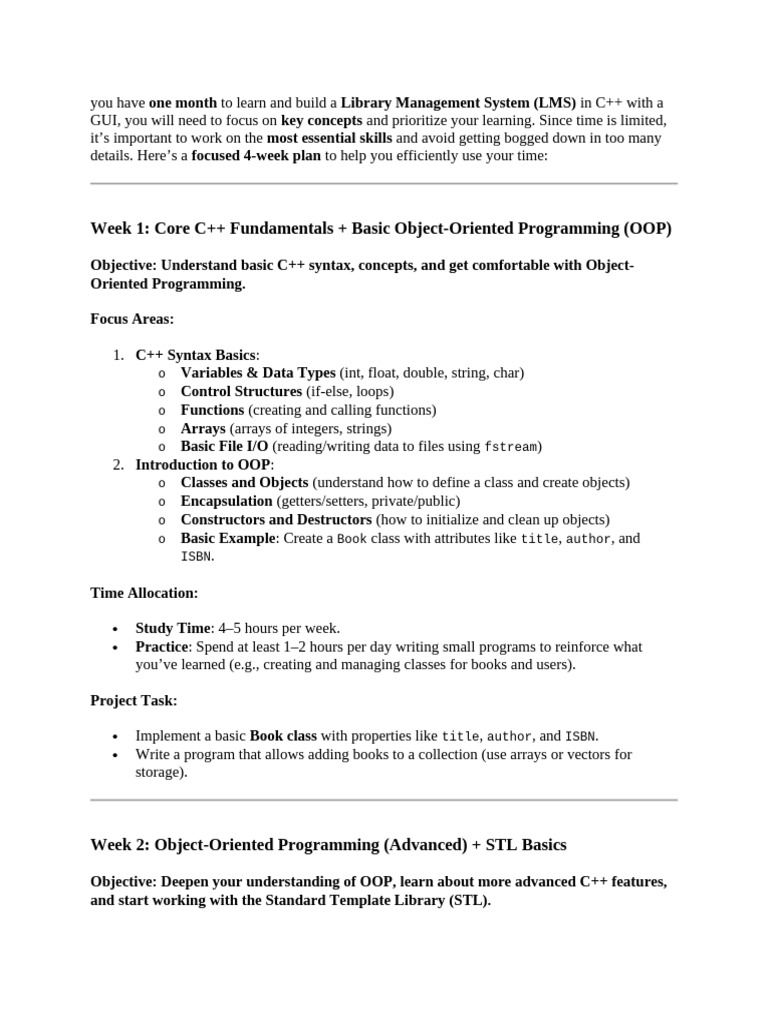 Build a C++ Library Management System | PDF | C++ | Class (Computer ...