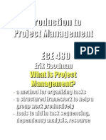 Introduction To Project Management ECE 480