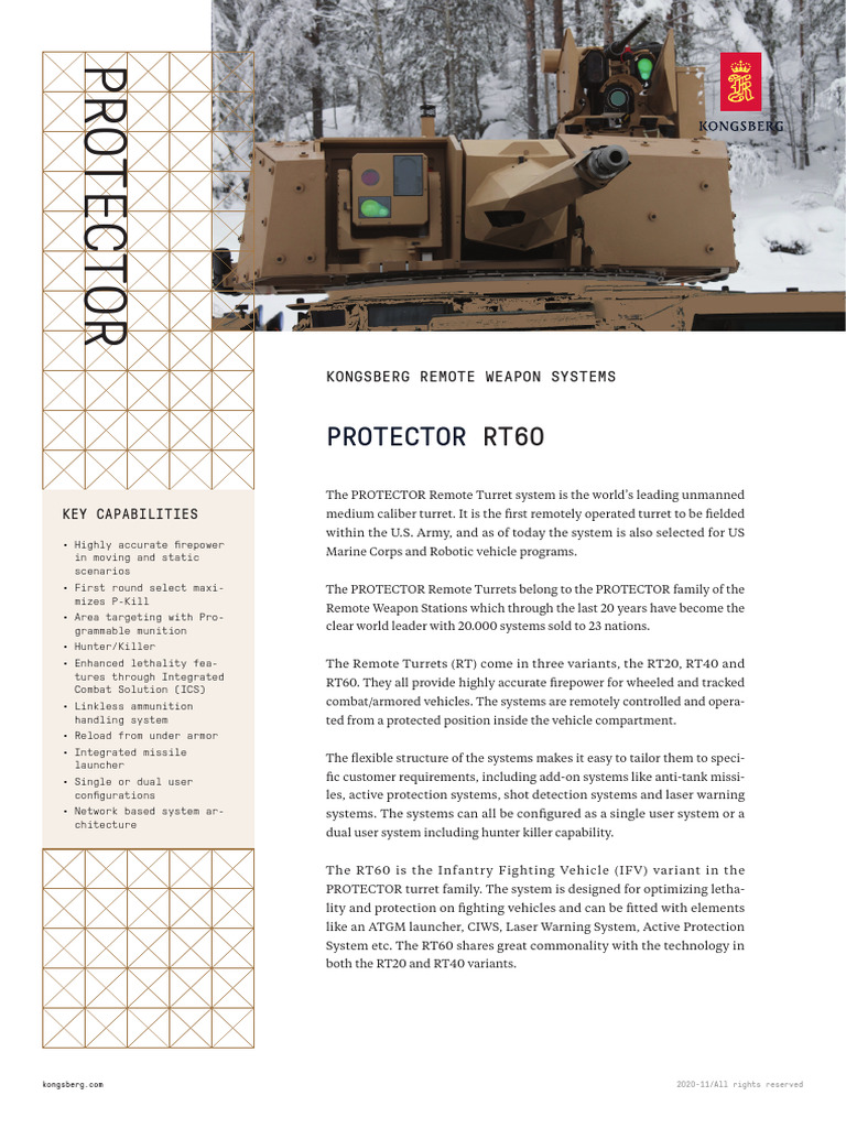 Protector Rt60 | PDF | Ballistics | Military Technology