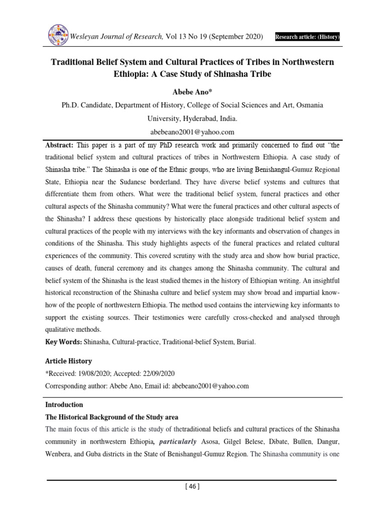 Shinasha Tribe Cultural Practices in Ethiopia | PDF | Witchcraft