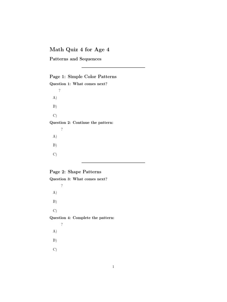 Math_Quiz_4 | PDF