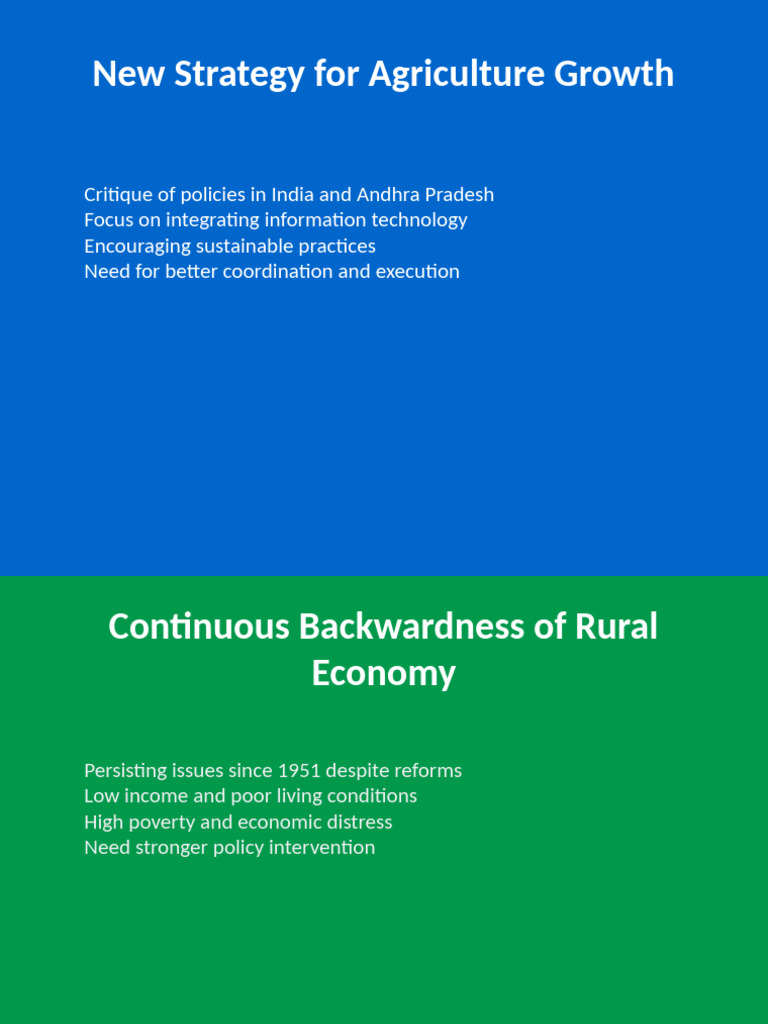Agricultural Growth Strategy in India | PDF | Economic Growth ...