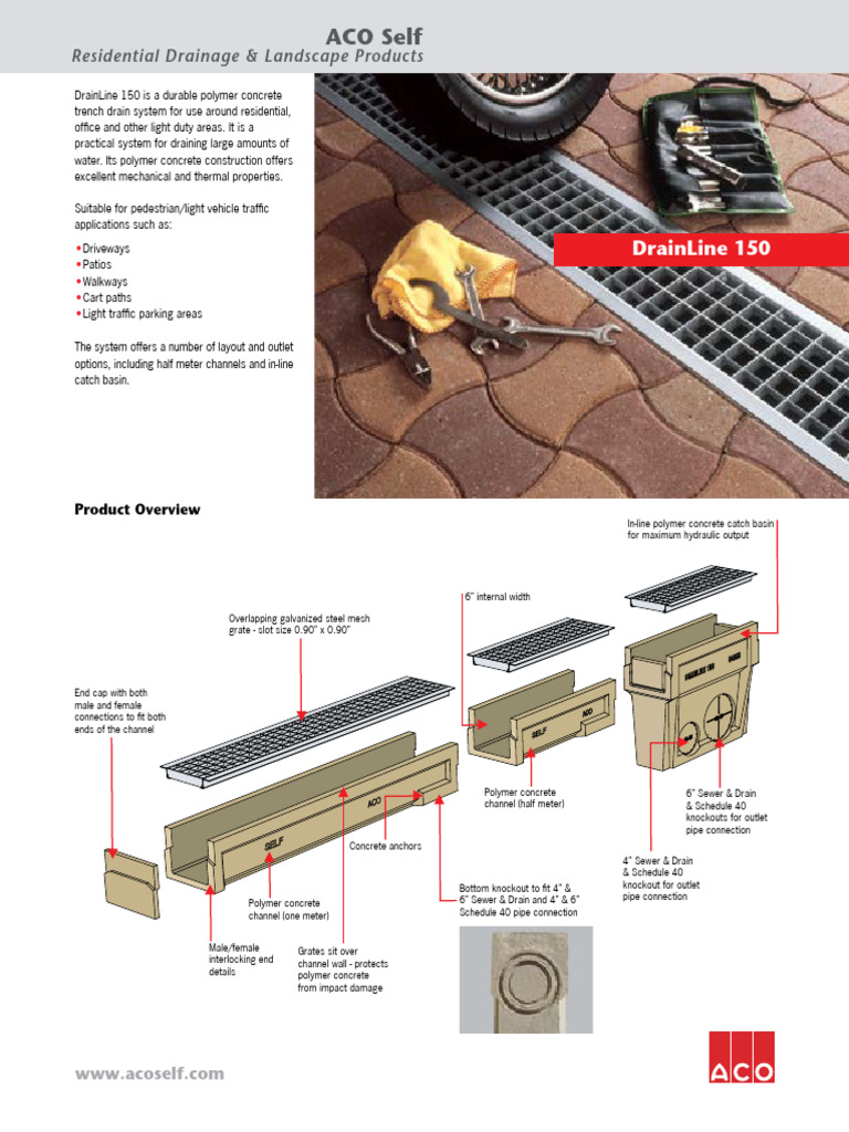 Durable Polymer Concrete Trench Drain | PDF | Storm Drain | Building ...