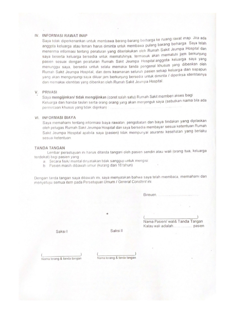 IV. Informasi Rawat Inap | PDF