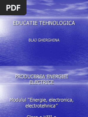 Producerea Energiei Electrice