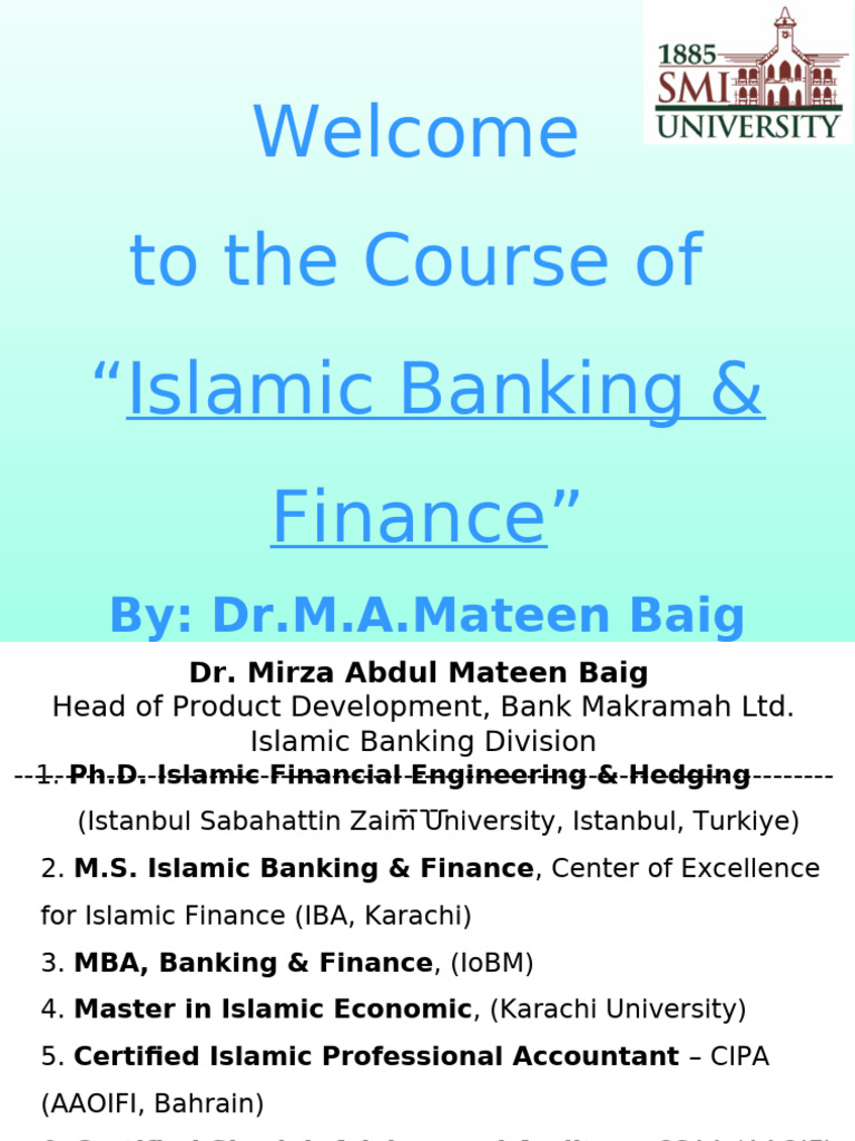 Introduction to Islamic Banking & Finance | PDF | Sharia | Fatwa