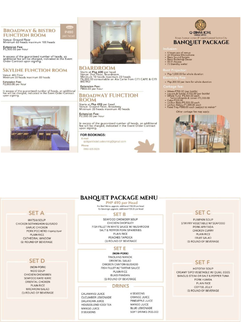 Banquet Package | PDF
