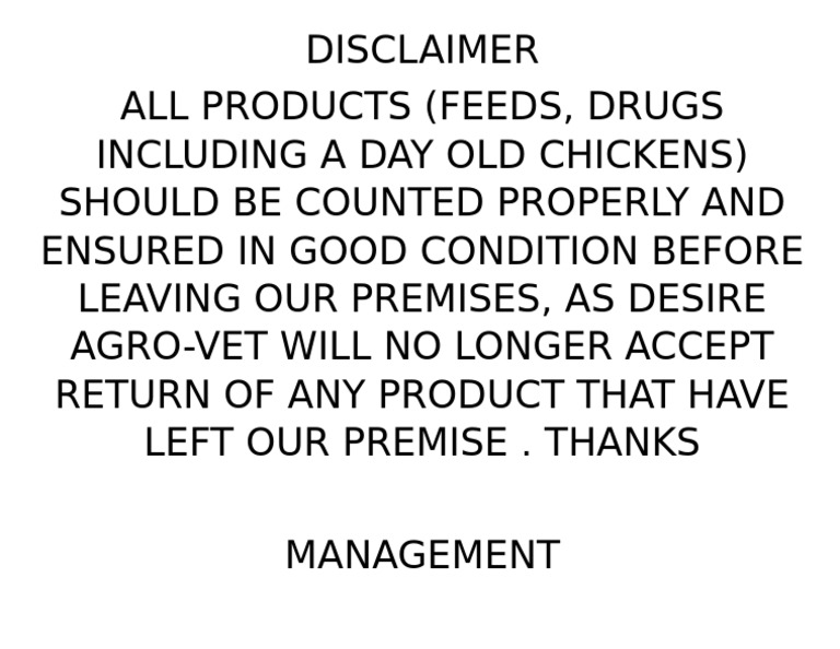Disclaimer | PDF