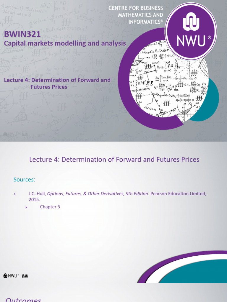 Forward and Futures Price Analysis | PDF | Futures Contract | Yield ...