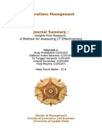 Case#4 A Method For Assessing JIT Effectiveness