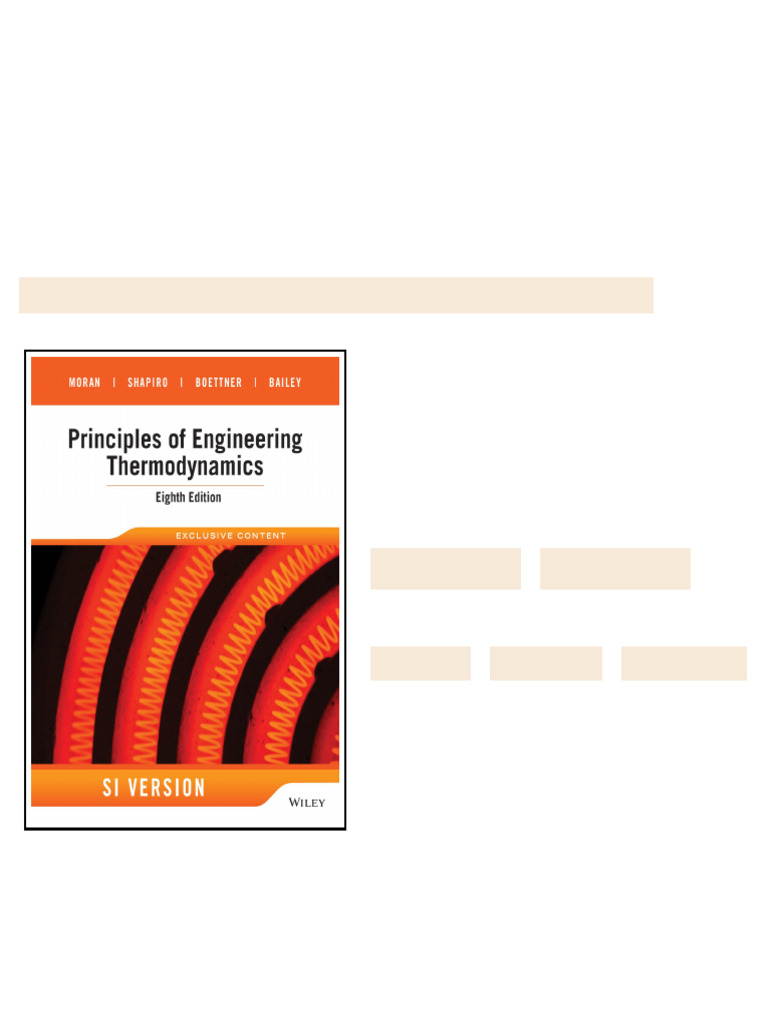 Wiley Principles of Engineering Thermodynamics 8th Edition 1118960882
