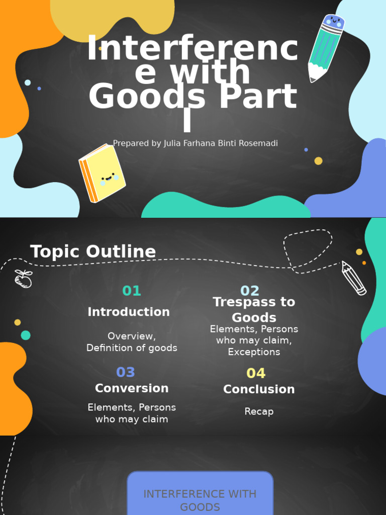 Interference with Goods: Legal Overview | PDF | Conversion (Law) | Trespass