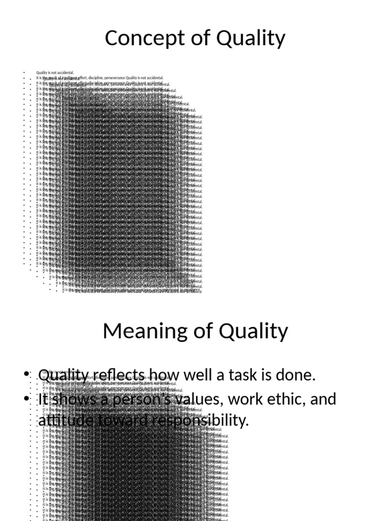 Understanding Quality: Key Principles | PDF | Behavior Modification ...
