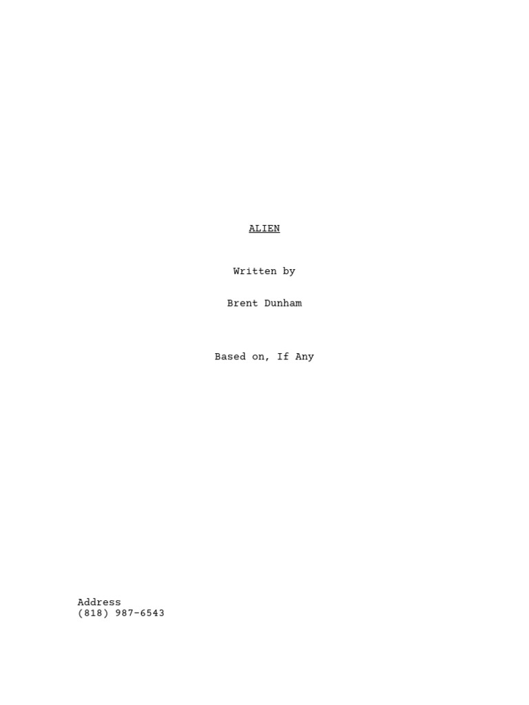 Alien Script: Future Space Encounter | PDF