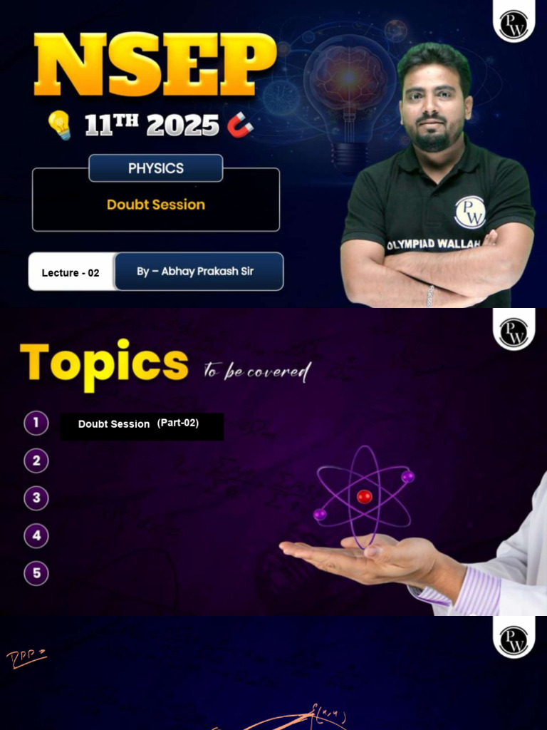 Doubt Session 02 Class Notes_ - | PDF