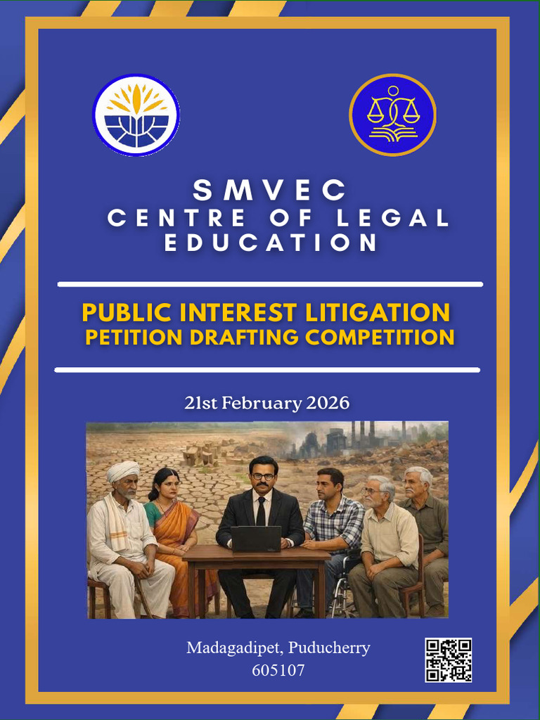 PIL Petition Drafting Competition 2026 | PDF | Legal Education