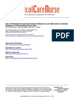 Use of Peripherally Inserted Central Catheters As An Alternative To Central Catheters in Neurocritical Care Units