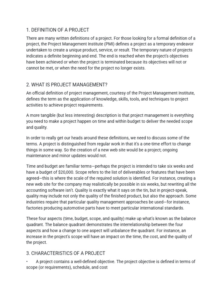 Understanding Project Management Basics | PDF | Net Present Value ...