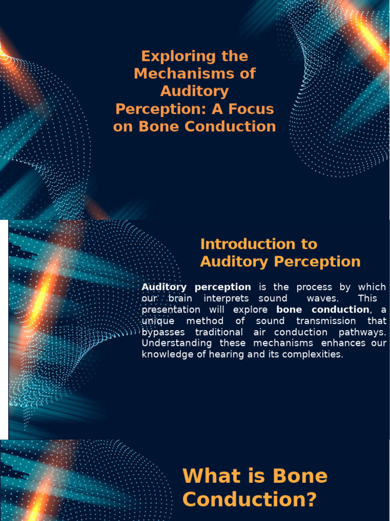 Bone Conduction in Auditory Perception | PDF | Ear | Hearing