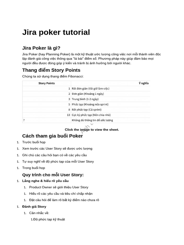 Jira Poker Tutorial | PDF