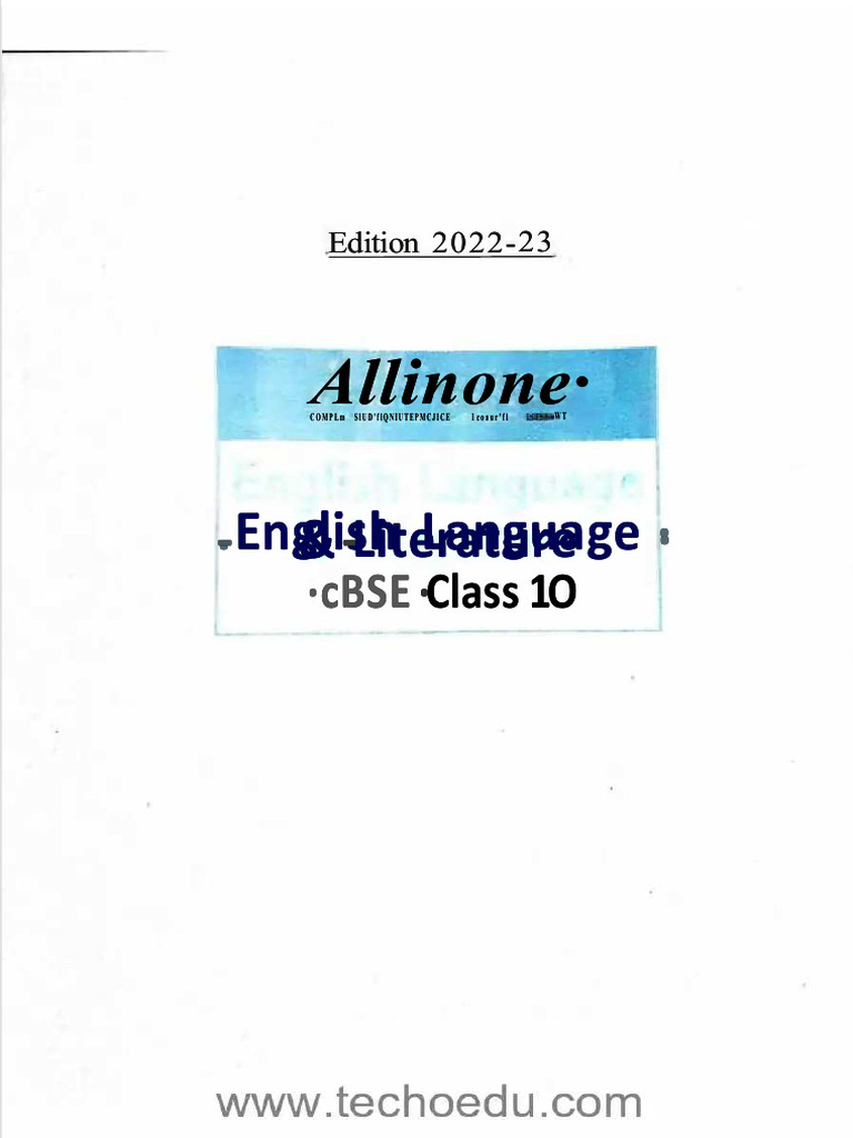 CBSE Class 10 English Literature Guide | PDF