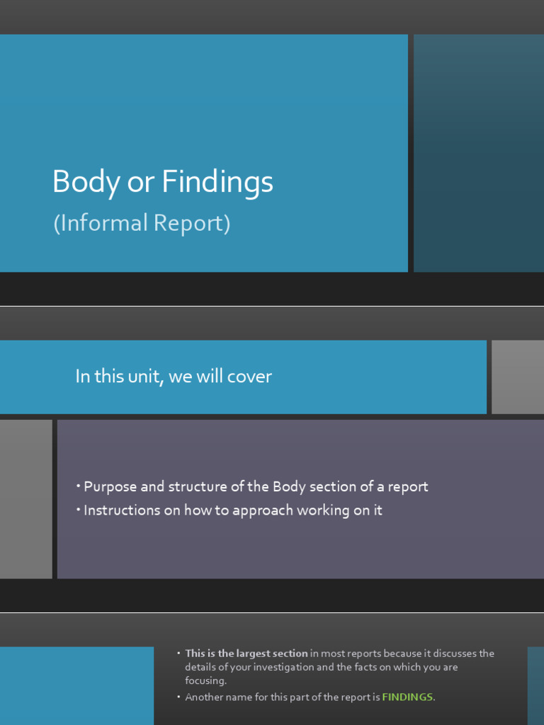 Body Report | PDF